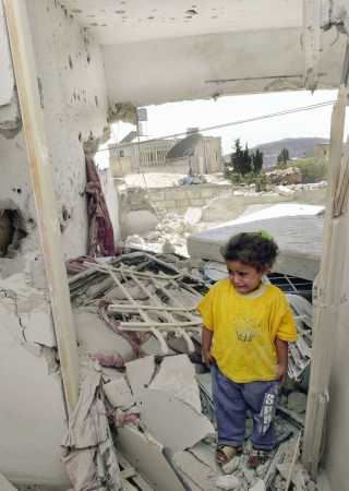 casa palestinese distrutta